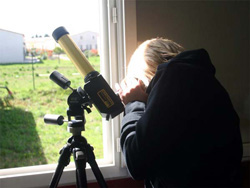 Observation sécurisée de protubérances solaires au PST (Personal Solar Télescope)